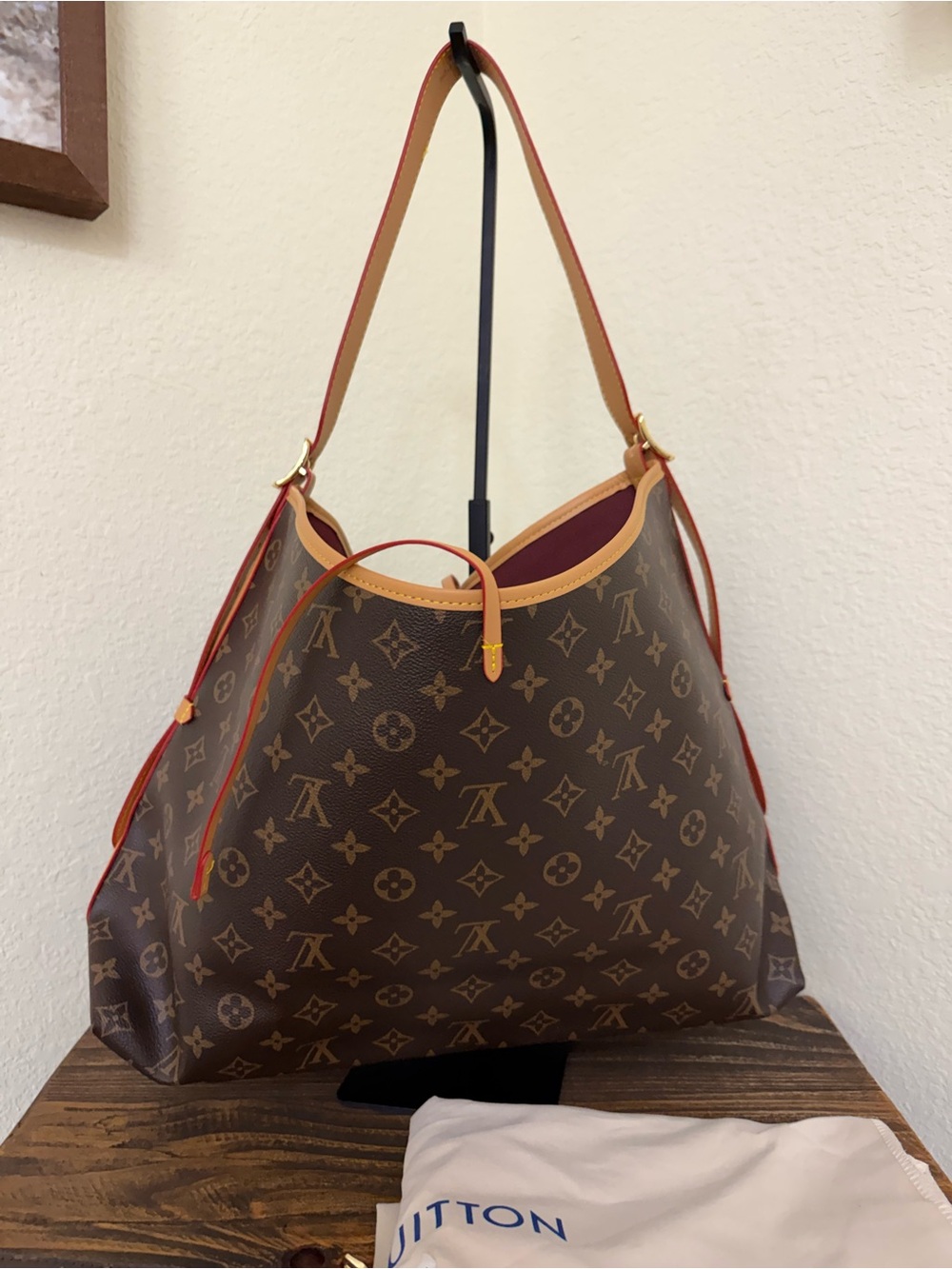 Fashion Brown Monogram Hobo Shoulder Bag with Pouch | NWOT - Picture 2 of 7